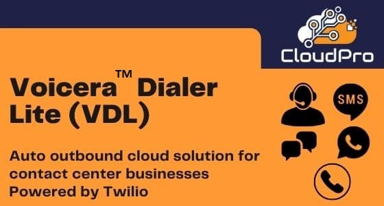 Voicera™ Dialer Lite (VDL) Outbound Dialer for Contact Center Businesses listing banner
